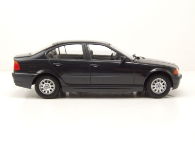 BMW 3er E46 Limousine 1999 schwarz metallic Modellauto 1:18 KK Scale