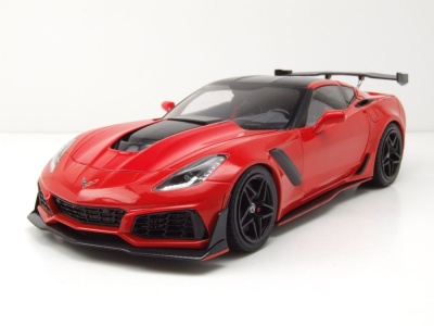 Chevrolet Corvette C7 ZR 2019 rot Modellauto 1:18 ixo models