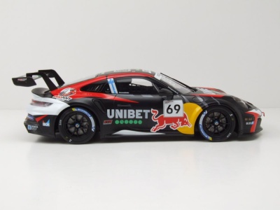Porsche 911 GT3 Cup #69 Zolder 2024 schwarz Rovenpera Modellauto 1:18 ixo models