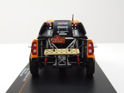 Toyota GR DKR Hilux Evo T1+ #211 Rallye Dakar 2025 schwarz Henk Brett Modellauto 1:43 ixo models
