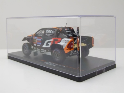 Toyota GR DKR Hilux Evo T1+ #211 Rallye Dakar 2025 schwarz Henk Brett Modellauto 1:43 ixo models