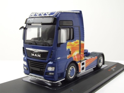 MAN TGX XXL Zugmaschine 2020 blau metallic Modellauto...