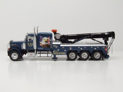 Peterbilt 359 Wrecker Abschlepper 1980 blau Modellauto 1:43 ixo models