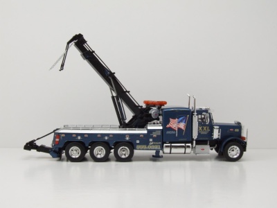 Peterbilt 359 Wrecker Abschlepper 1980 blau Modellauto 1:43 ixo models