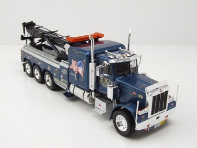 Peterbilt 359 Wrecker Abschlepper 1980 blau Modellauto 1:43 ixo models