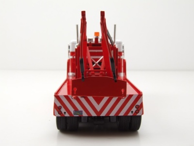 Freightliner FLA Abschlepper 1987 rot weiß Modellauto 1:43 ixo models
