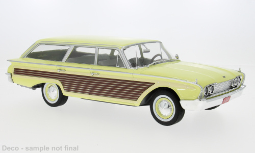 Ford LTD Country Squire 1960 hellgelb Modellauto 1:18 MCG