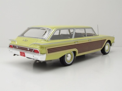 Ford LTD Country Squire 1960 hellgelb Modellauto 1:18 MCG