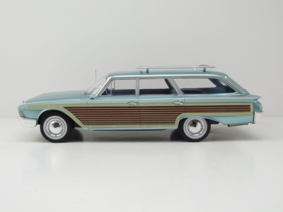Ford LTD Country Squire 1960 blau metallic Modellauto 1:18 MCG