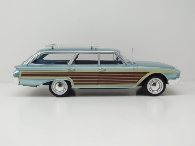Ford LTD Country Squire 1960 blau metallic Modellauto 1:18 MCG