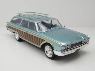 Ford LTD Country Squire 1960 blau metallic Modellauto 1:18 MCG