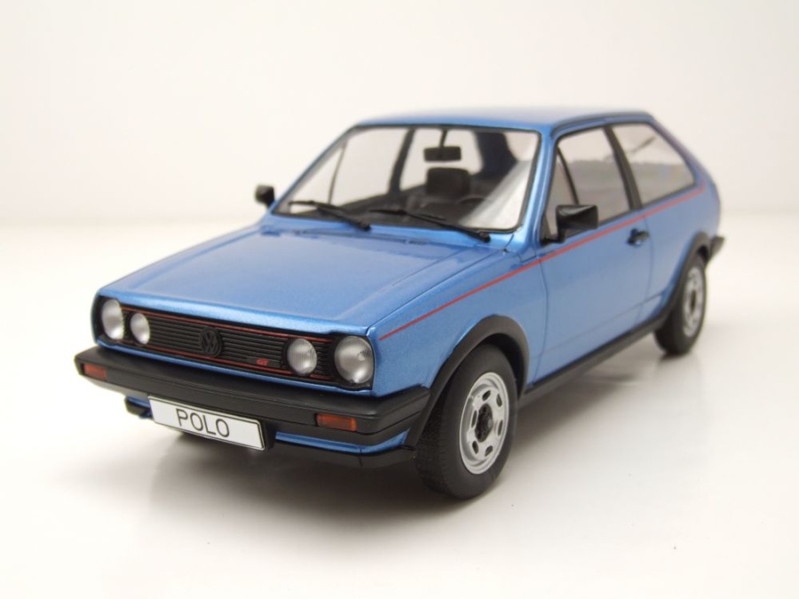 VW Polo 2 Coupe GT 1985 blau metallic Modellauto 1:18 MCG