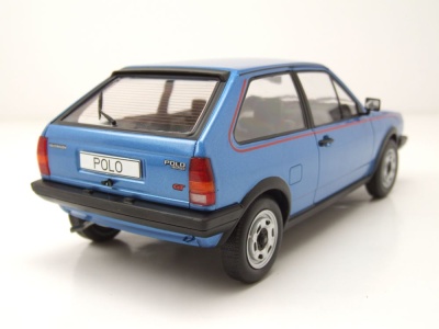 VW Polo 2 Coupe GT 1985 blau metallic Modellauto 1:18 MCG