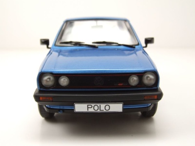 VW Polo 2 Coupe GT 1985 blau metallic Modellauto 1:18 MCG