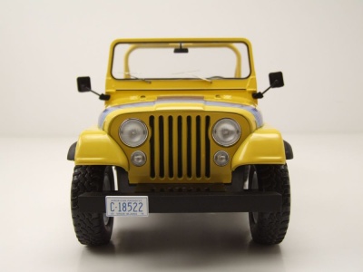 Jeep CJ-7 Renegade 1980 hellgelb Modellauto 1:18 MCG