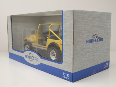 Jeep CJ-7 Renegade 1980 hellgelb Modellauto 1:18 MCG