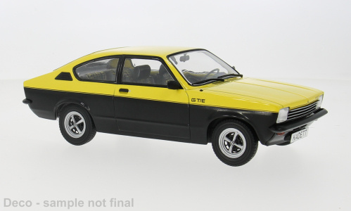 Opel Kadett C Coupe GT/E 1975 gelb schwarz Modellauto 1:18 MCG