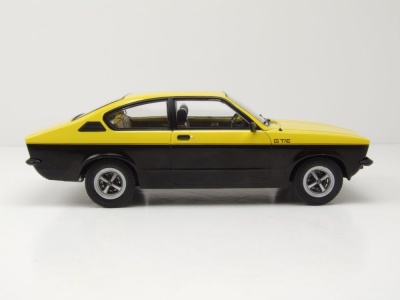 Opel Kadett C Coupe GT/E 1975 gelb schwarz Modellauto 1:18 MCG