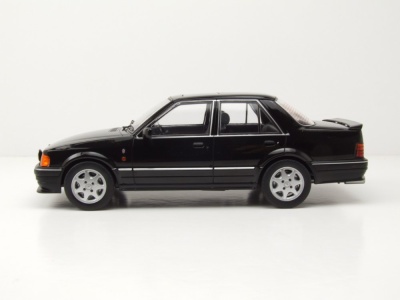 Ford Orion MKII 1986 RHD schwarz Modellauto 1:18 MCG