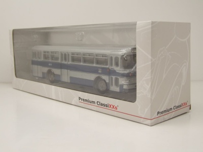 Ikarus 556 Bus BKV Budapest 1965 silber blau Modellauto 1:43 Premium ClassiXXs