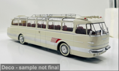 Ikarus 55-53 Bus 1953 weiß rot Modellauto 1:43...