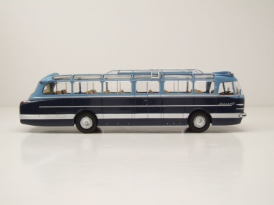 Ikarus 55-53 Bus 1953 hellblau dunkelblau Modellauto 1:43 Premium ClassiXXs