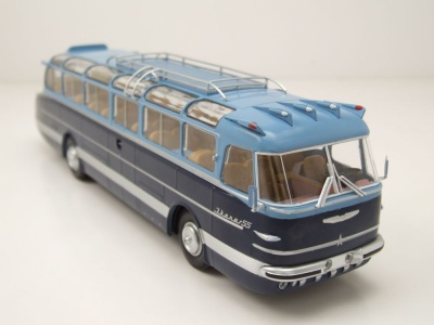 Ikarus 55-53 Bus 1953 hellblau dunkelblau Modellauto 1:43 Premium ClassiXXs
