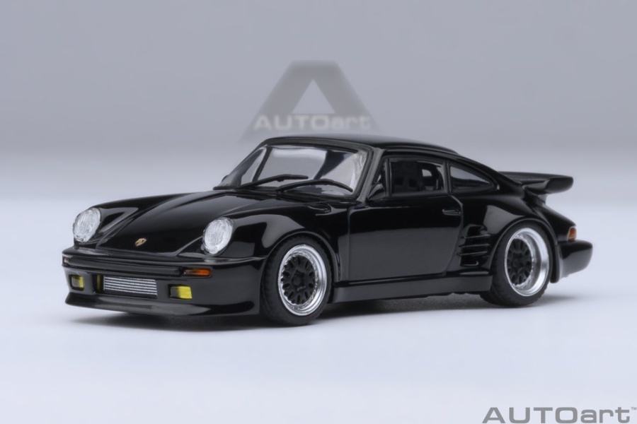 Porsche 911 (930) Turbo schwarz Blackbird Wangan Midnight Comic #1 Modellauto 1:64 Autoart