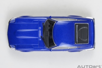 Nissan Fairlady Z (S30) blau Akuma no Z Wangan Midnight Comic #4 Modellauto 1:64 Autoart