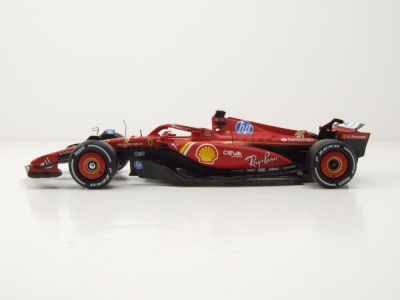 Ferrari SF24 #16 Formel 1 2024 mit Leclerc Figur Modellauto 1:24 Bburago