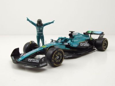 Aston Martin AMR25 #18 Formel 1 2025 mit Stroll Figur...