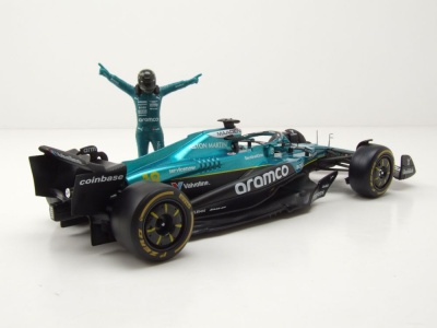 Aston Martin AMR25 #18 Formel 1 2025 mit Stroll Figur...