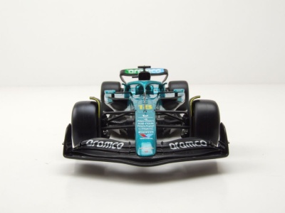 Aston Martin AMR25 #18 Formel 1 2025 mit Stroll Figur Modellauto 1:24 Bburago
