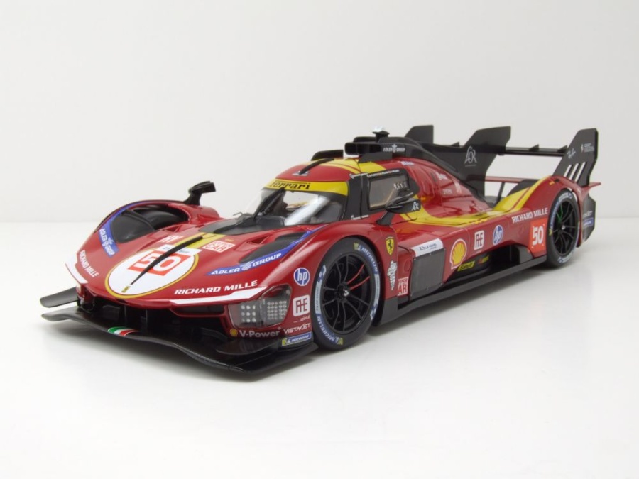Ferrari 499P #50 24H Le Mans 2025 Fuoco Molina Nielsen Modellauto 1:18 Bburago