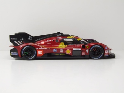 Ferrari 499P #50 24H Le Mans 2025 Fuoco Molina Nielsen Modellauto 1:18 Bburago
