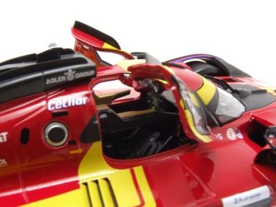 Ferrari 499P #50 24H Le Mans 2025 Fuoco Molina Nielsen Modellauto 1:18 Bburago