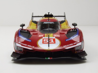 Ferrari 499P #51 24H Le Mans 2025 Guidi Calado Giovinazzi Modellauto 1:18 Bburago