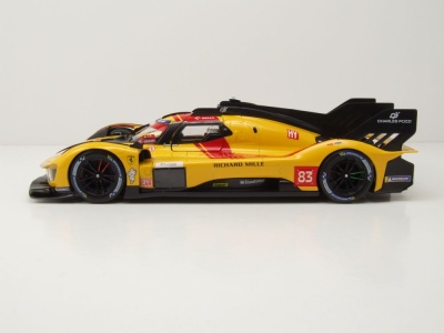 Ferrari 499P #83 24H Le Mans 2025 Kubica Hanson Modellauto 1:18 Bburago