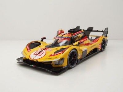 Ferrari 499P #83 24H Le Mans 2025 Kubica Hanson Modellauto 1:18 Bburago