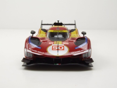 Ferrari 499P #50 24H Le Mans 2025 rot Fuoco Molina Nielsen Modellauto 1:24 Bburago