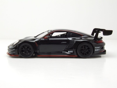 Porsche 911 (992) GT3 R 2023 schwarz Modellauto 1:24 Bburago
