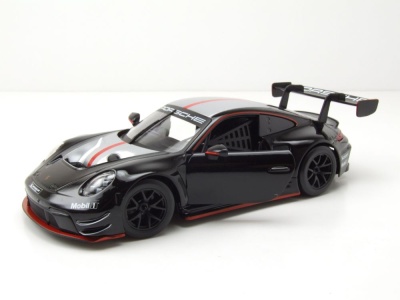 Porsche 911 (992) GT3 R 2023 schwarz Modellauto 1:24 Bburago