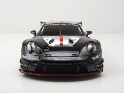 Porsche 911 (992) GT3 R 2023 schwarz Modellauto 1:24 Bburago