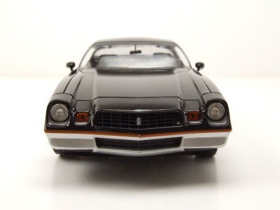 Chevrolet Camaro Z/28 Rally Sport 1978 silber schwarz Modellauto 1:18 Greenlight Collectibles