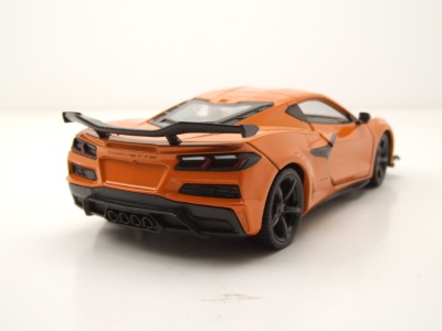 Chevrolet Corvette Z06 2023 orange Modellauto 1:24 Welly