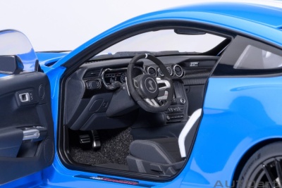 Ford Shelby Mustang GT500 blau weiß Modellauto 1:18 Autoart