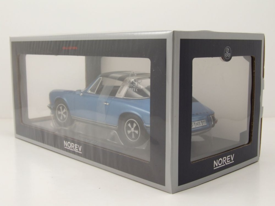 ☆レア絶版*Norev*1/18*1973 Porsche 911 S Targa ライトブルー