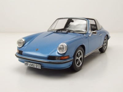 Porsche 911 Targa S 2.4 1973 blau metallic Modellauto 1:18 Norev