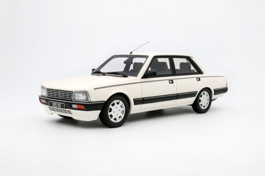 Peugeot 505 V6 1989 weiß Modellauto 1:18 Ottomobile