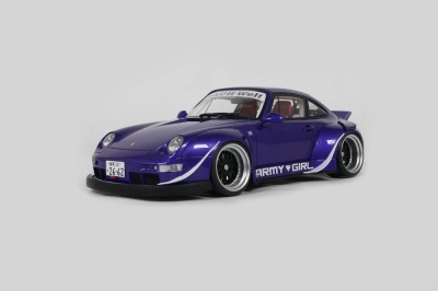RWB Porsche 911 RAUH Welt Army Girl 2015 lila Modellauto...